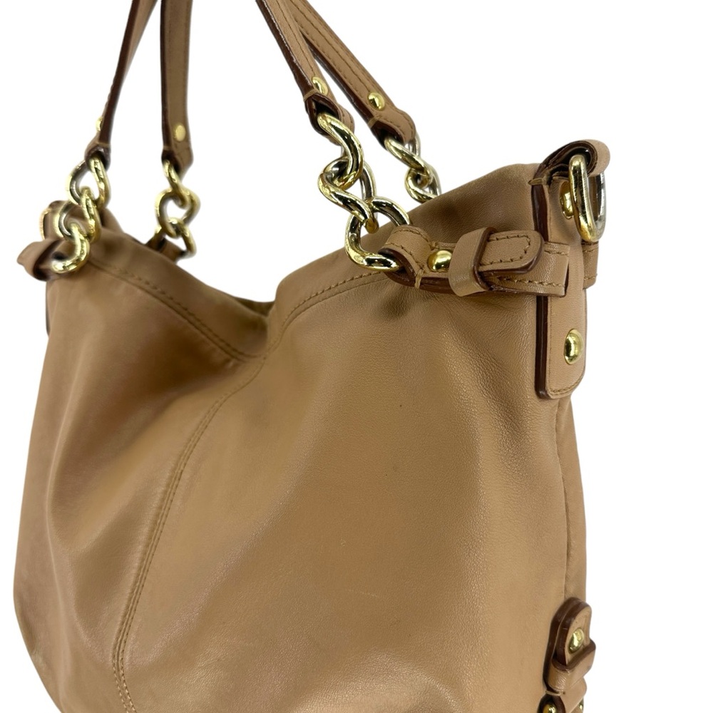 COACH Brooke 14142 Soft Tan Pebbled Leather Hobo Satchel Tote Handbag - Picture 3 of 17